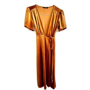 Velvet Wrap Dress